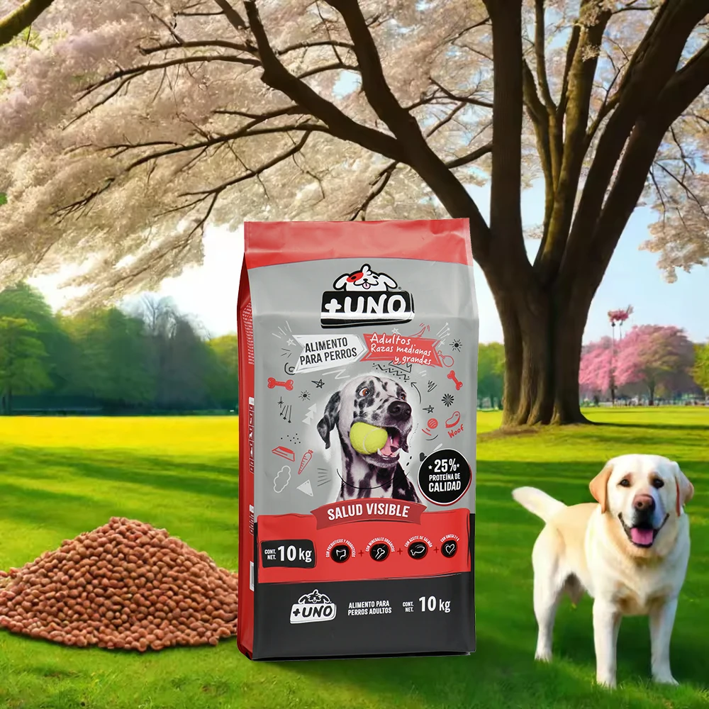 Custom Flat bottom Resealable Pouch Dry Pet Dog Food Packaging Stand Up Plastic Bags For Dog Food 15kg 20kg For Big Small Pet