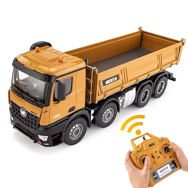 1/14 2.4GHz 12Ch RTR Huina 1536 4軸 8輪ダンプカーラジコン リチウム