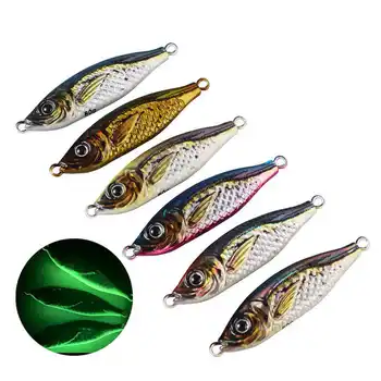 Cheery Palmer 60g 3D Colorful Printed Jigging Lure Metal Spoon Lure Artificial Hard Bait for Slow Fishing – Metal Jig – view 4