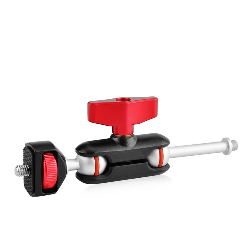 Magic Arm Mount Adapter Mini Multifunction Double Ball Head With 1/4