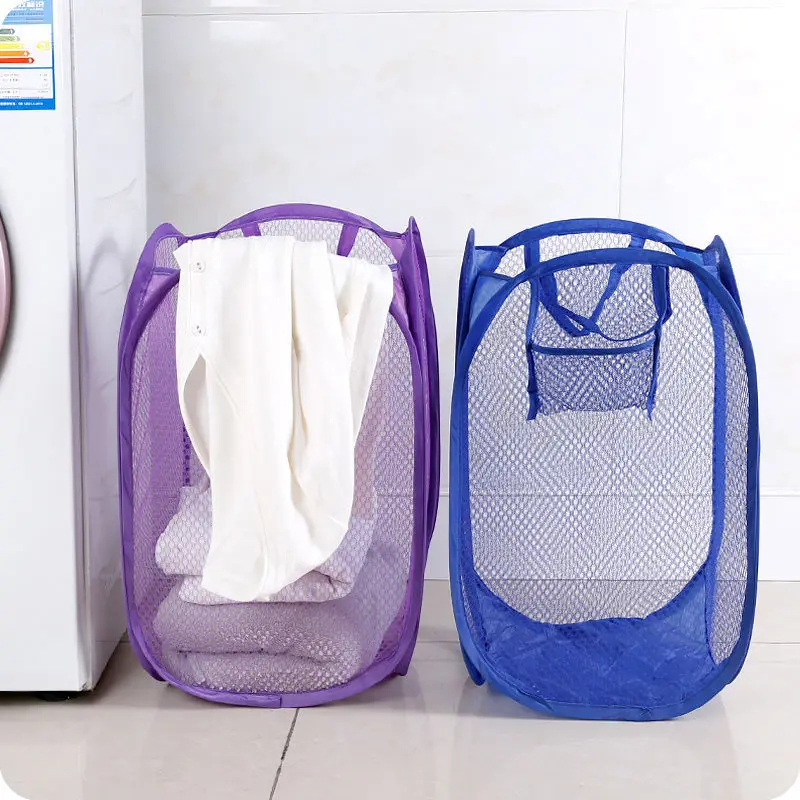 Hot Sale Home Housekeeping Breathable Bag Baskets Washing Clothes Multi Colour Bin Clothes