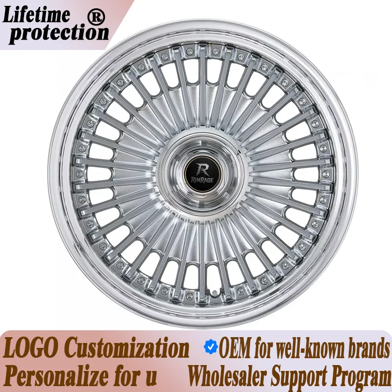 Style 17-26 Inch Custom Forged Wheels Chrome Multi Spoke Classic Vip Luxury Rims For Lexus LS430