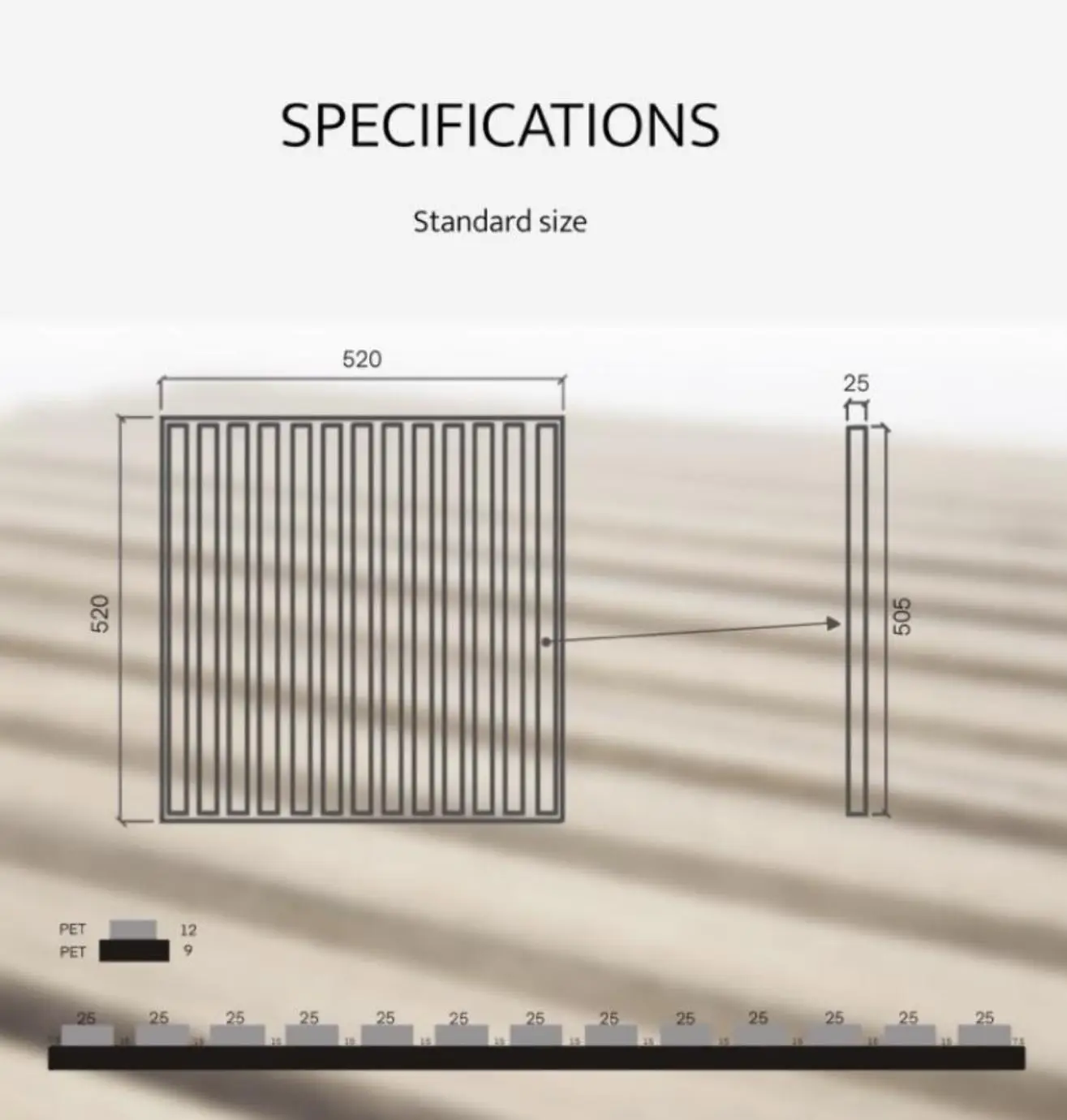 mdf carved panel Free Simple Strip Sound-absorbing Fluted Panel Custom Eco Friendly Slat Akupanel supplier