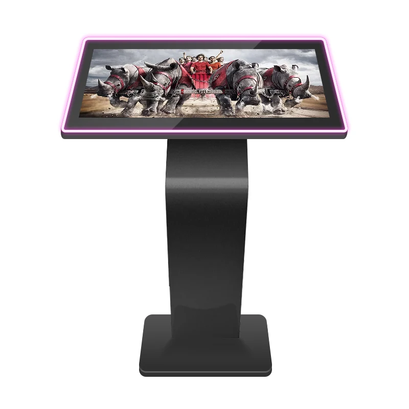 Kiosk Touch Screen  Stand LED Light Strip Signage Game Player and Shopping Advertising Machine Display