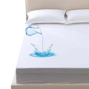 Custom White Microfiber Waterproof Mattress Protector Cover with Pillowcase Waterproof Mahjong Mat Bedding