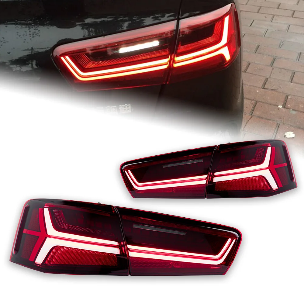 アウディA6用LEDテールランプ 2012-2015 A6 C7 ダイナミックシグナル