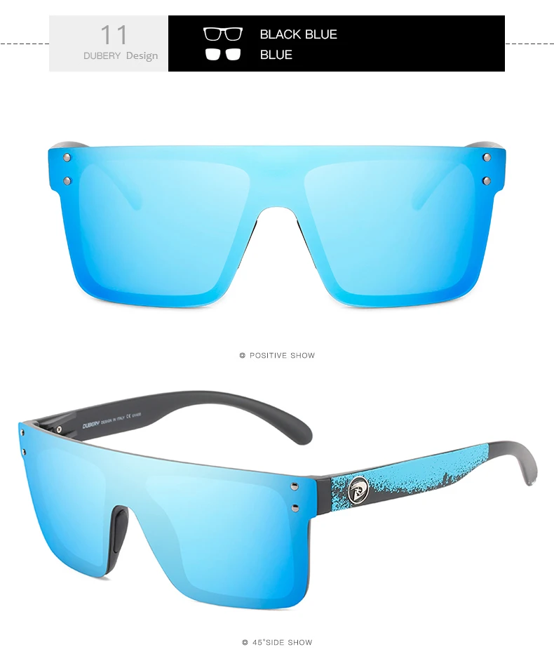 Dubery Aaa Quality Polarized Sunglasses Men 2022 Rimless Big Frame