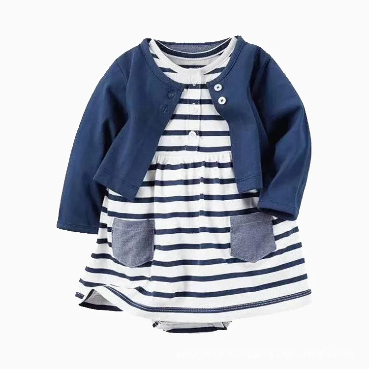 Совершенно новая милая одежда принцессы, детский комплект одежды для девочек, летний комплект платья для маленьких девочек