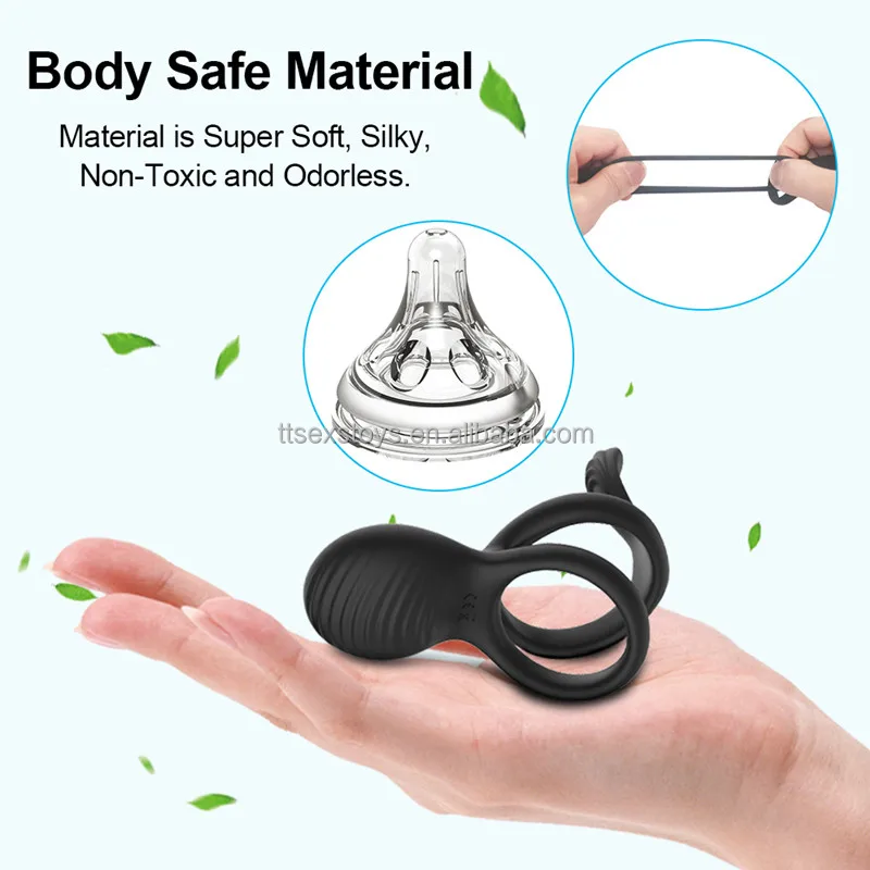 Wireless Remote Control Cock Ring Vibrator Clitoris Stimulation Sleeve For Penis Ring Male Chastity Cock Rings Sex Toys For