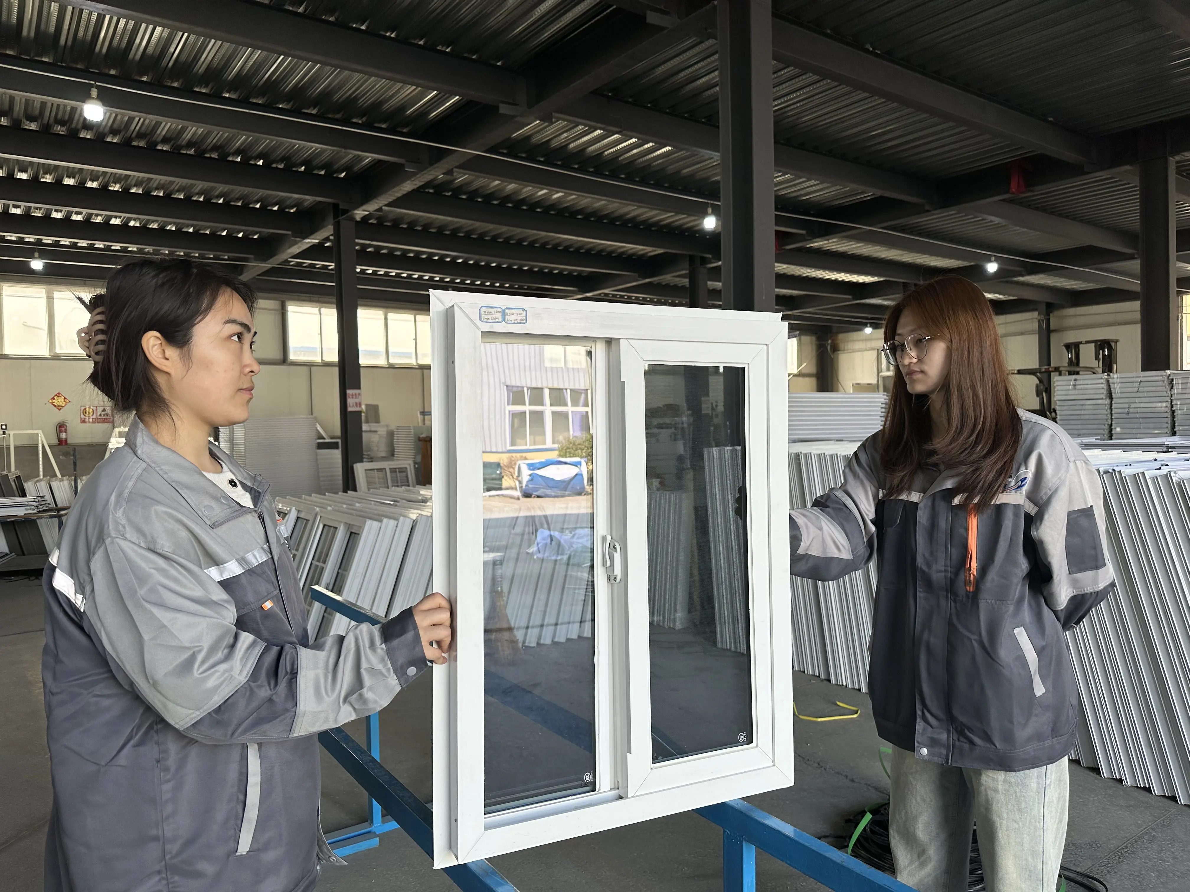 Frosted Transparent Upvc/Pvc Small Arch Double Glazed Slider Sliding Glass 3 Tracks Sliding Windows for Home