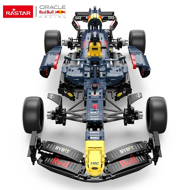 Rastar 2464pcs Oracle Red Bull Racing RB19 RC Car Toys Building Blocks Fit Bricks Models DIY Education  F1 Car Toys