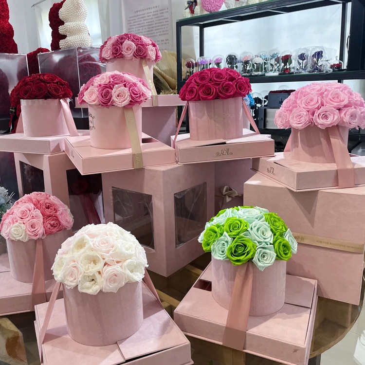 A Grade Real Natural Preserved Roses Flower Box Forever Roses Flowers