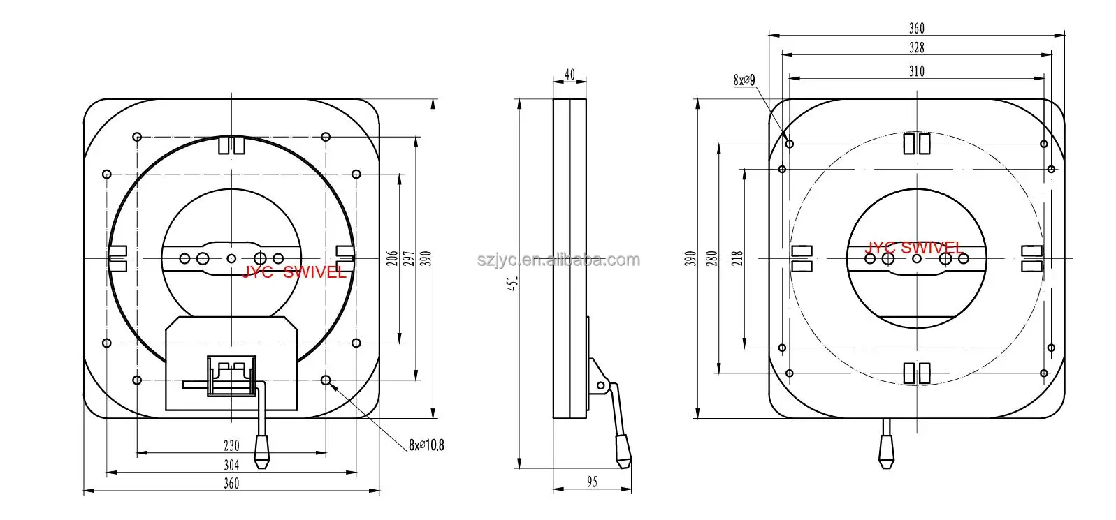 Rotary Mechanism 360 Rotating Swivel Plate 360 Degree Rotating Swivel 