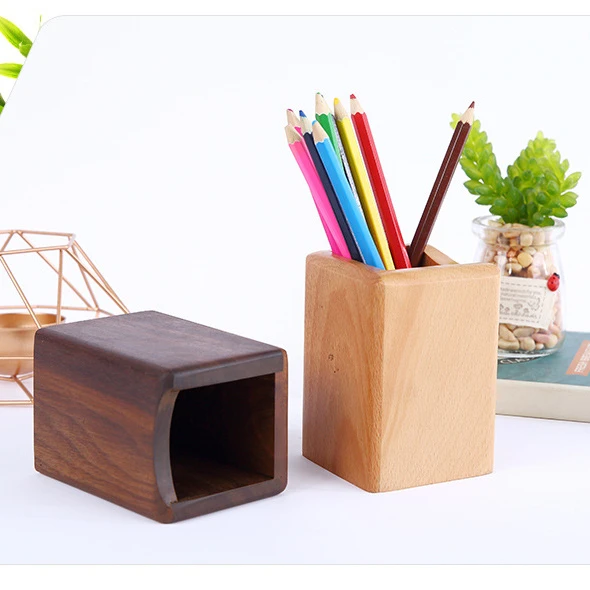 KORUA Walnut Wood Desk Organizer – Office Desk Tray For Pens, Papers & Supplies