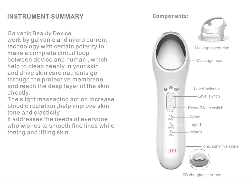 Custom Electric Vibrator Massager for Face Cream Booster Mini Heated Face Massager Galvanic Skin Care As Skincare Set/giveaway