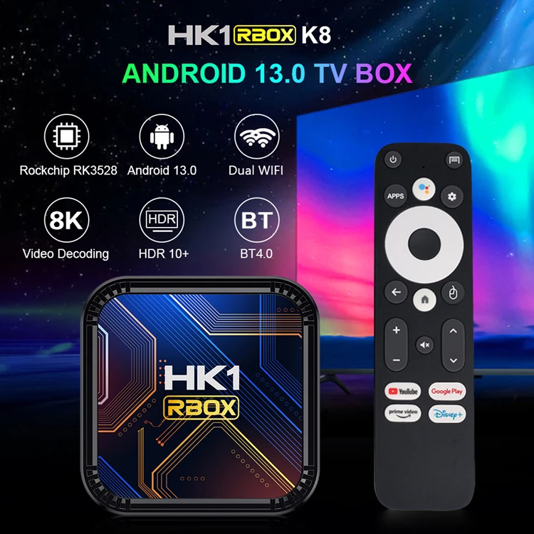 2023 Tv Box Android 13 HK1 RBOX K8S K8 RK3528 with Voice Remote Quad Core  5G Wifi 4k 4GB 64GB smart tv android box Set-Top Box| Alibaba.com