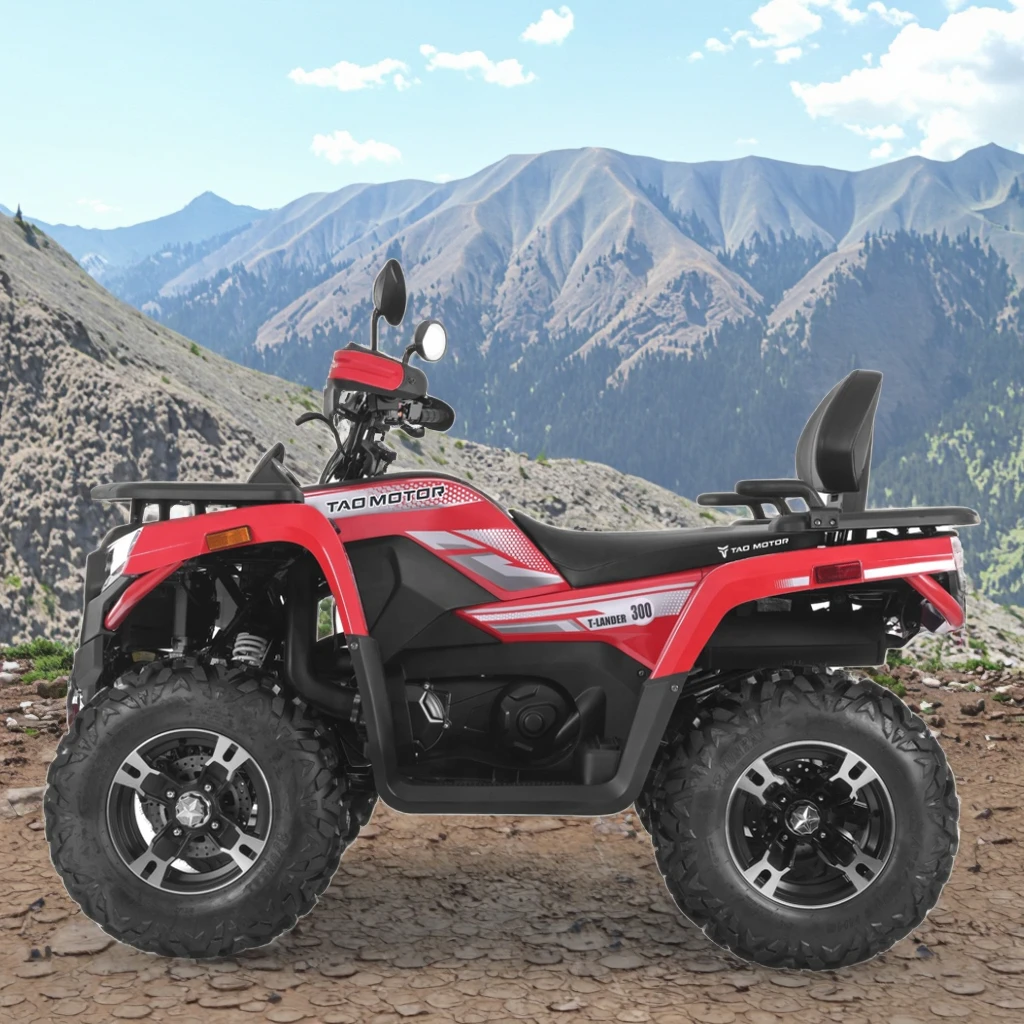Tao Motor Automatic Chain Drive Gas Fuel Power 4 Wheeler Alloy Rim LED Light Farm ATV 4X4 300cc ATV with EPA EEC T3B ECE