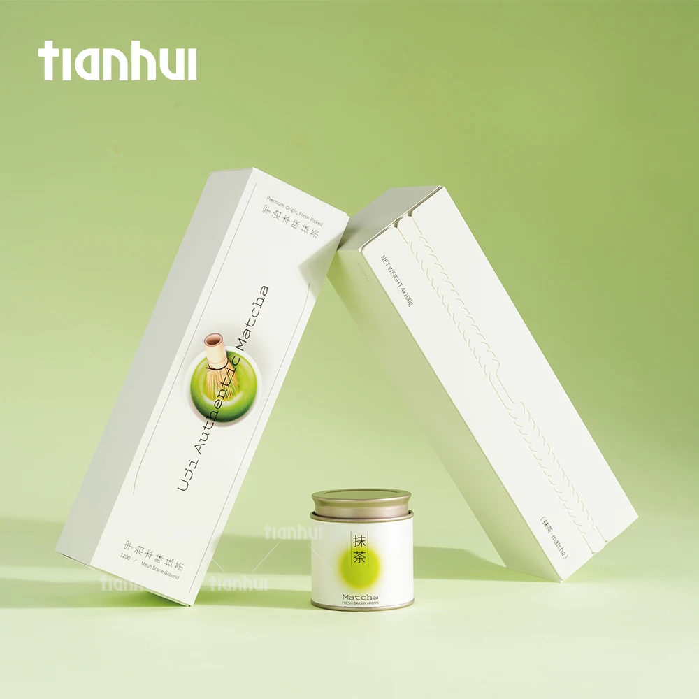 Kutia e Thjeshtë të Përkulshme me Zipper të Tianhui për Paketimin e Dhuratës së Setit të Matchas