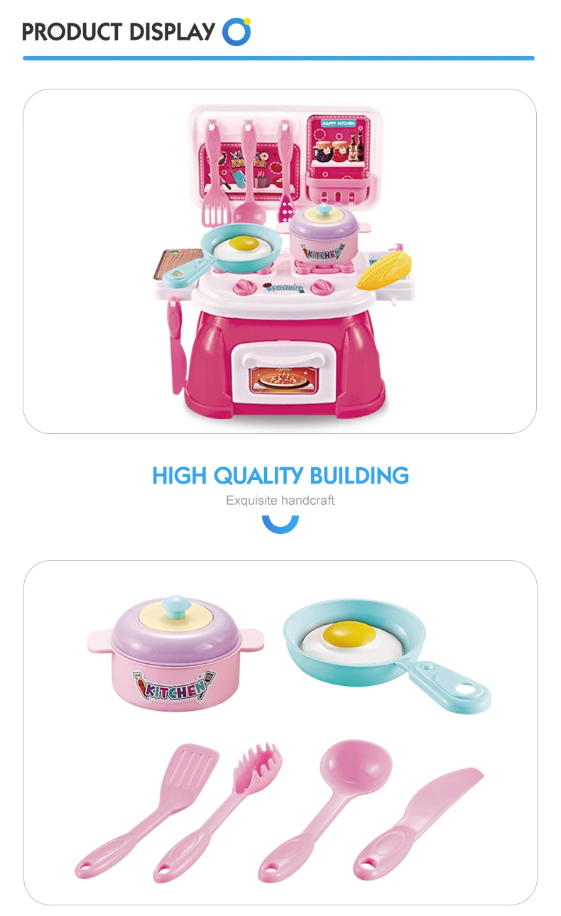 Lot of Kitchen Toys Restaurant Pretend Role Play For Preschool