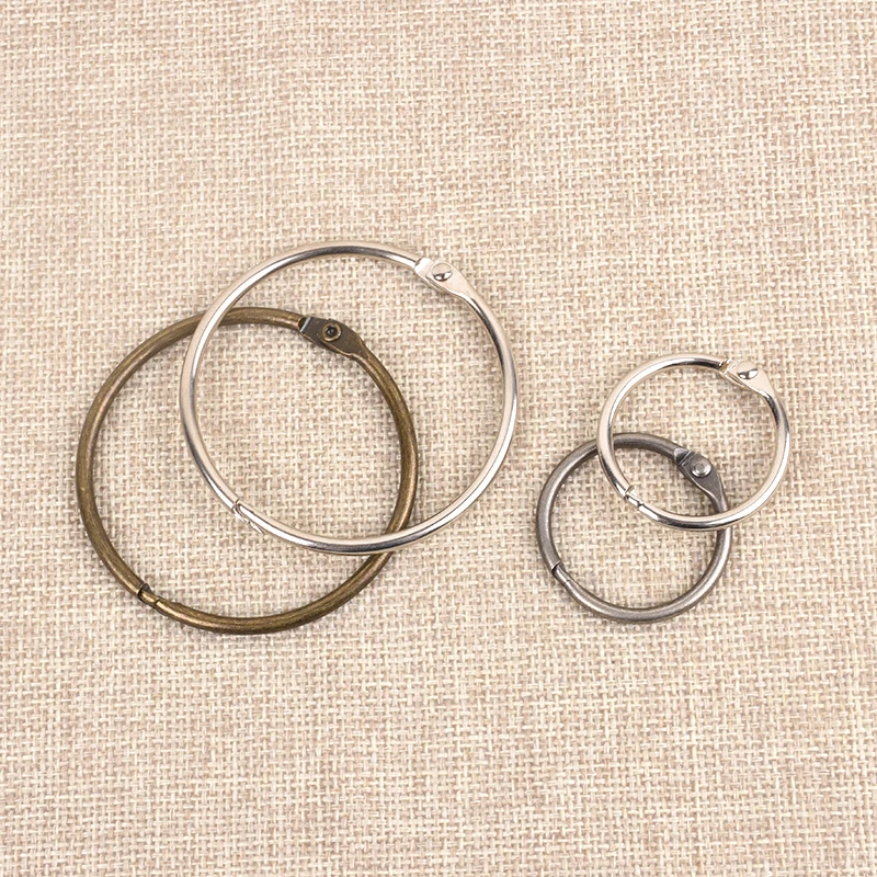 Круглый никель бумага связующего обручи книга навесное кольцо с отрывными листами кольцо для переплета