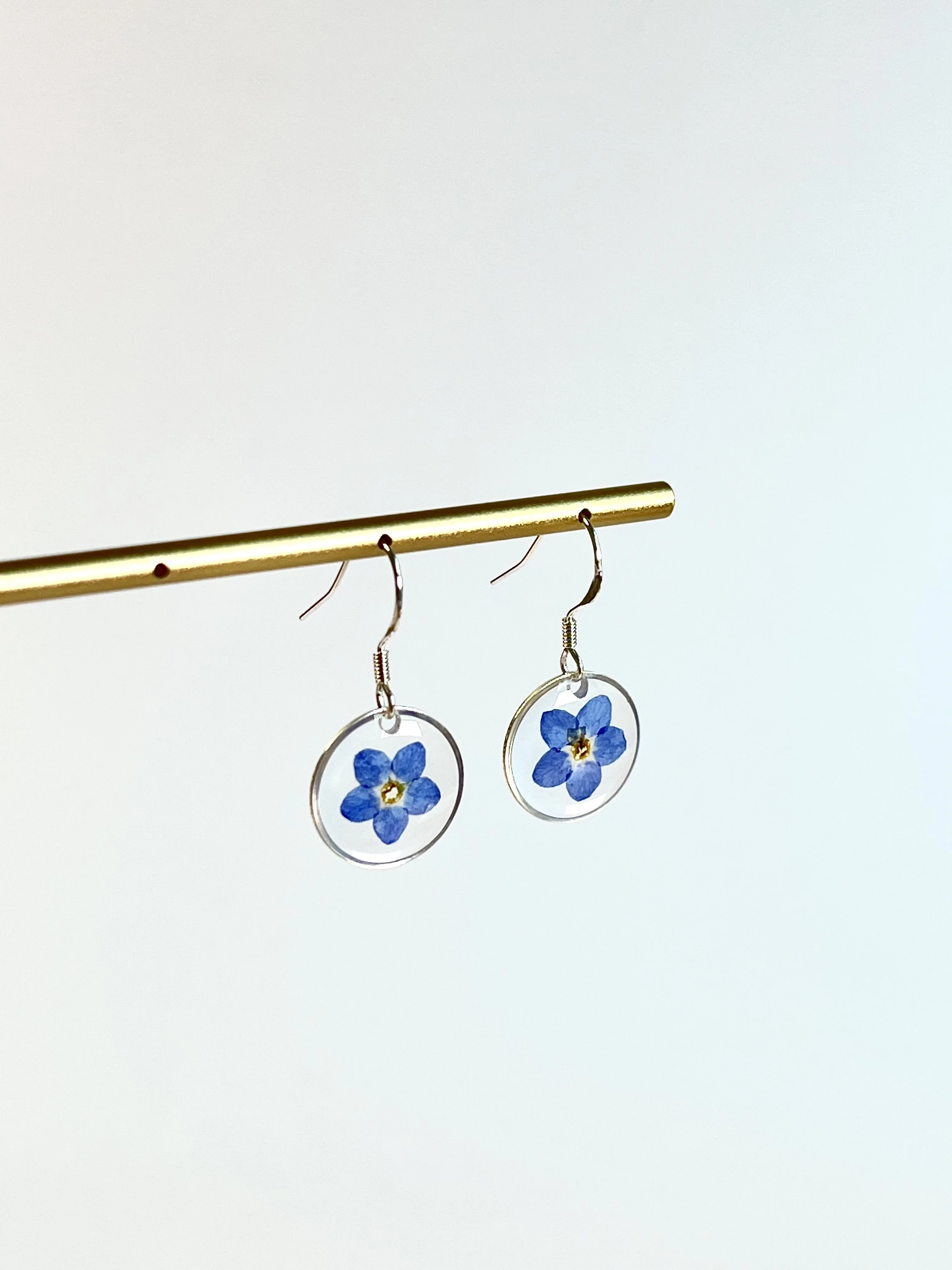 Crochets De Boucle D'oreilles Argent Sterling 925 Avec Dos De