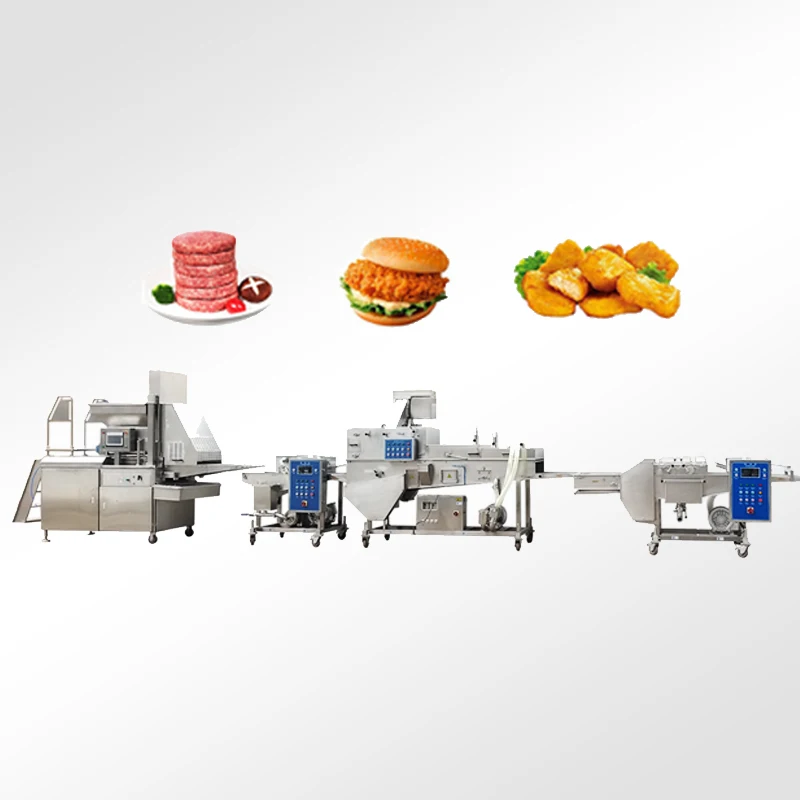 AICN Automatic Burger Patty Meat Chicken Nugget Forming Shaping Food Making Machine Production Line Price