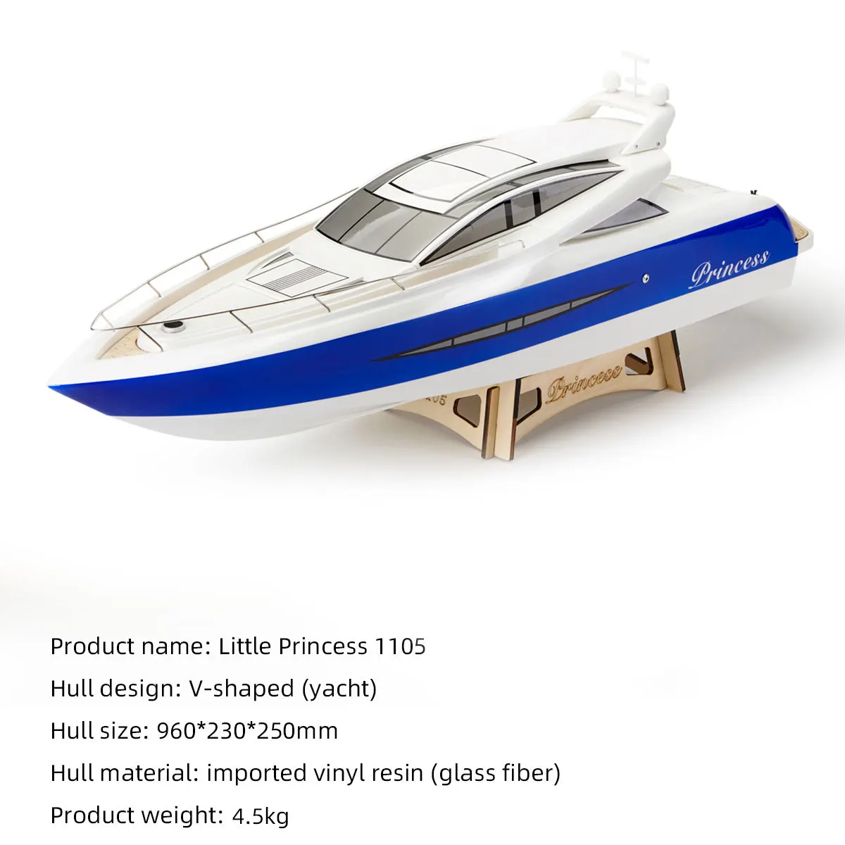 Tfl Little Princess 1105 Simulation Yacht Remote Control Electric Model