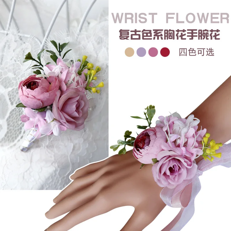 Custom Wedding Decor Groomsmen Bridal Bridesmaids Silk Artificial