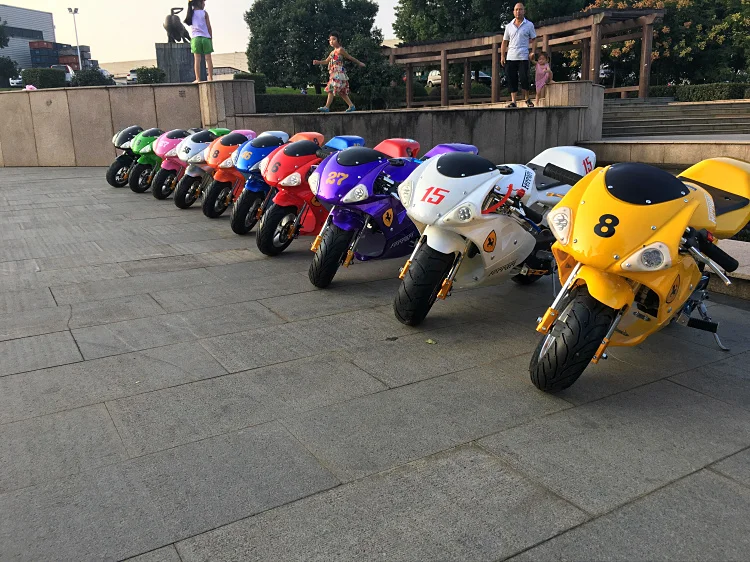 Cheap Super Kids Electric Start Gasoline Pocket Bike