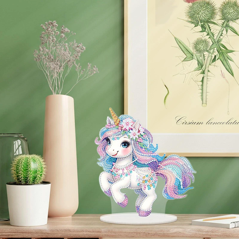 Adorno de pintura de diamante 5d superventas corriendo bonito caballo Pony  para niños adornos artesanales DIY decoración de mosaico de diamantes