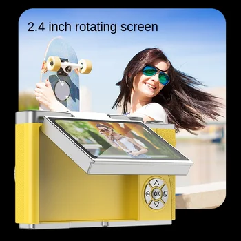 Students Parties Christmas Gift 4K MicroSD 50MP Single CCD Digital Camera Flip Screen Entry-Level Built-in Games Kids Camera detail image