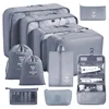 [set de aseo y maquillaje de once piezas] gris