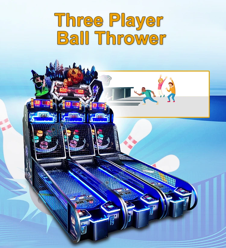 Amusement Machine Game Ball Thrower Bowling Redemption