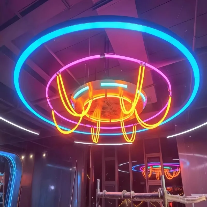Игровые автоматы, игровые залы, VR-зоны, научно-технические музеи, залы караоке KTV, комнаты с игровыми автоматами для выигрыша игрушек, аниме-магазины, модульные светодиодные светильники