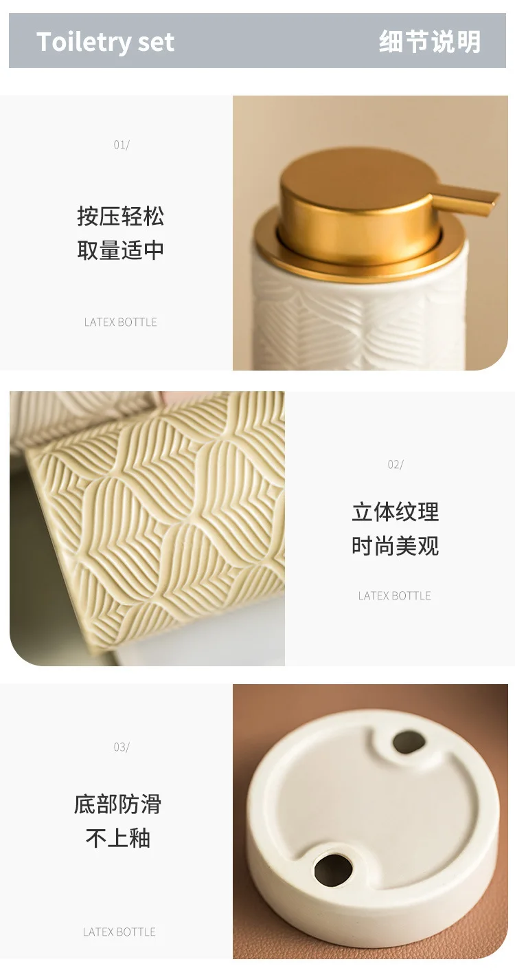 product ceramic four piece home decorative bathroom gargle cups and accessories bathroom wash and toiletry set-15