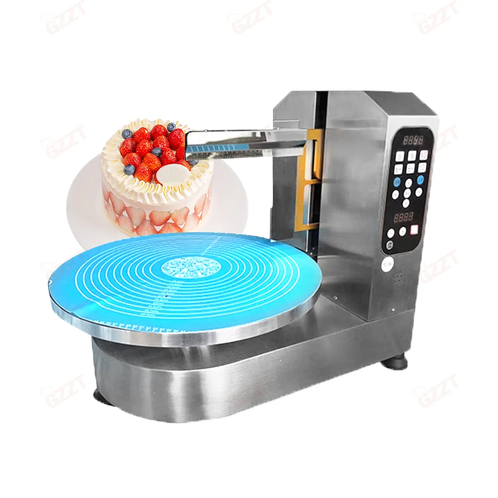 110v 240v 4-18 Inch Automatic Cake Cream Smoothing Coating Decorating Plastering Machine Round Cake Icing Machine - Image 3