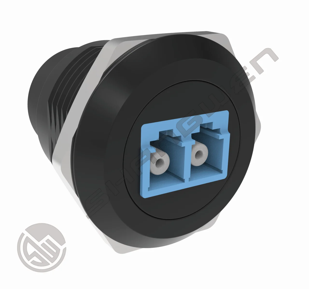 Fiber Optic Panel Mount Round LC Female to Female Coupler Single-Mode Multimode Module Socket Fiber Optic LC to LC