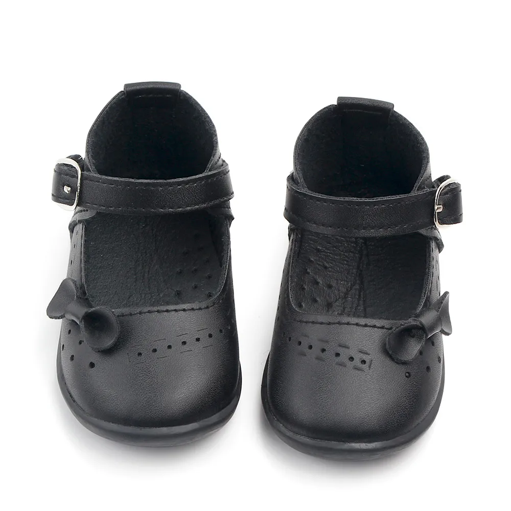 Pure Color Rubber Sole Little Baby Girl Shoes Beauty Girls Shoes Factory