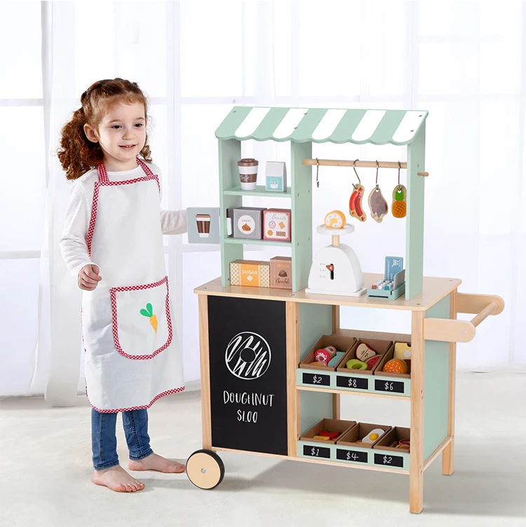 Wooden Toy Childrens Toy Supermarket Children's Play Wooden