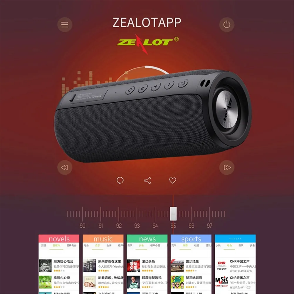 2021 Newest Portable Speaker with Bluetooth Waterproof Outdoor Bluetooth Speakers Music Speaker with AUX/ SD/ USB Slot - ANKUX.COM