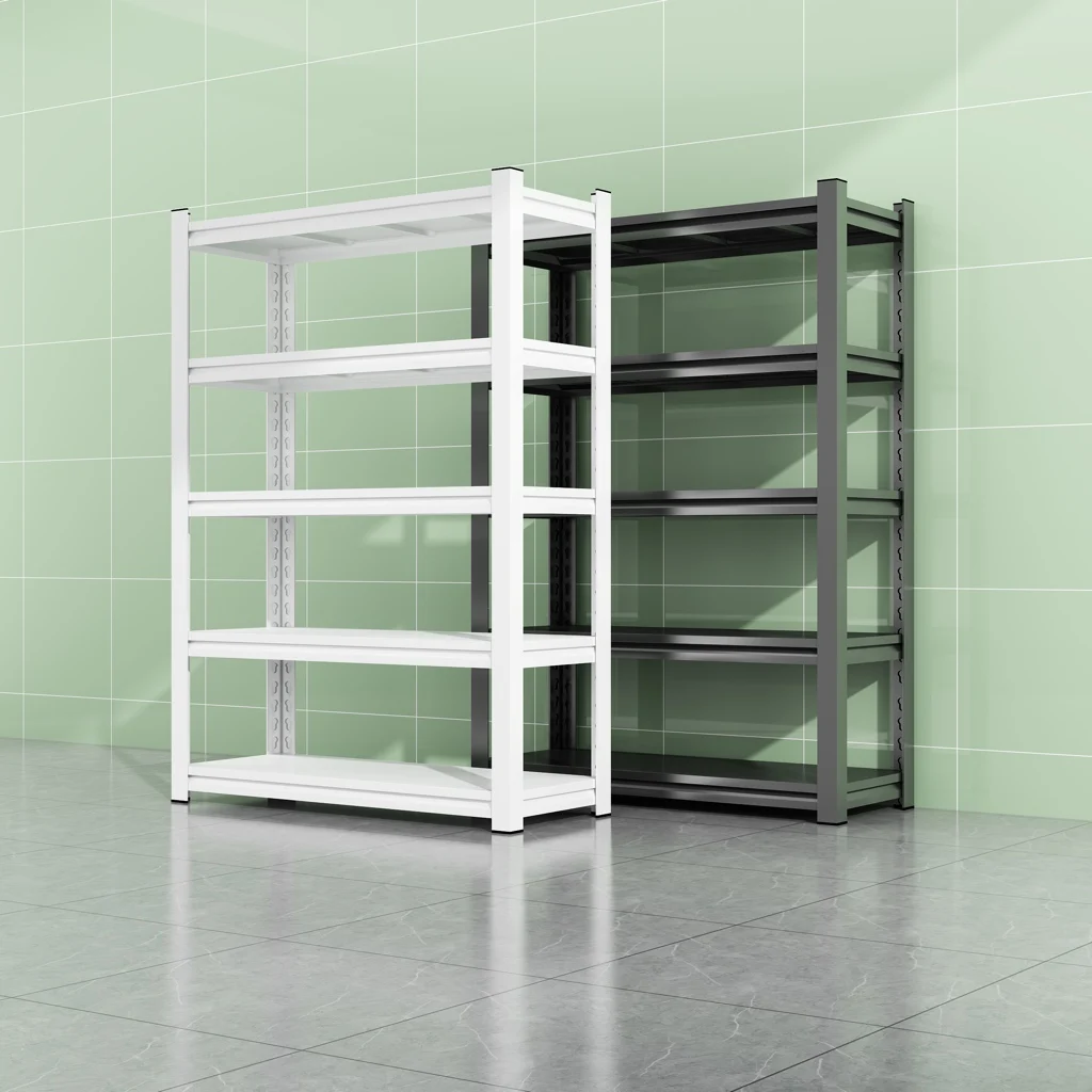 Home Storage Shelves with Adjustable Steel Layers for Everyday Organization