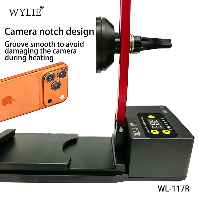 WYLIE WL-117R Heating Screen Opener LCD Separator Fixture for iPhone Samsung Repair Back Cover Frame Disassembly Machine