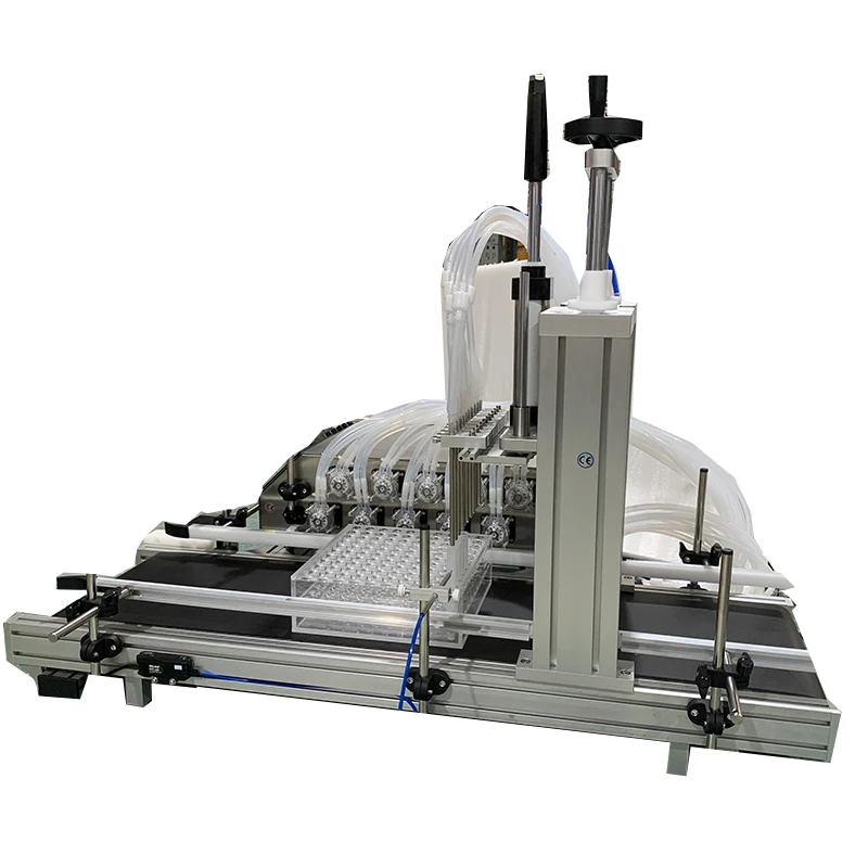 DOVOLL Full Automatic Desktop CNC Liquid Oil Filling Machine With Conveyor Beverage Milk Perfume Filling Machine Water Filler - Image 3