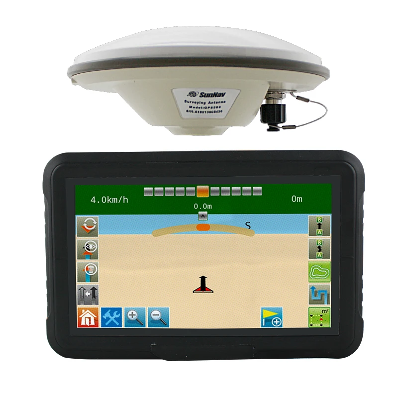 SunNav GPS Guidance System 10 Inches Large Touch Screen AG100plus Navigation for Precision Agriculture Farm Machinery