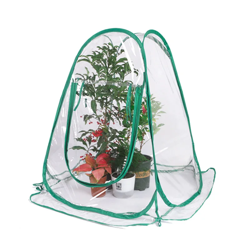 Hot Selling Garden Backyard Use Flower Plant Grow Greenhouse Portable Waterproof High Quality PVC Grow Tent Small Greenhouses