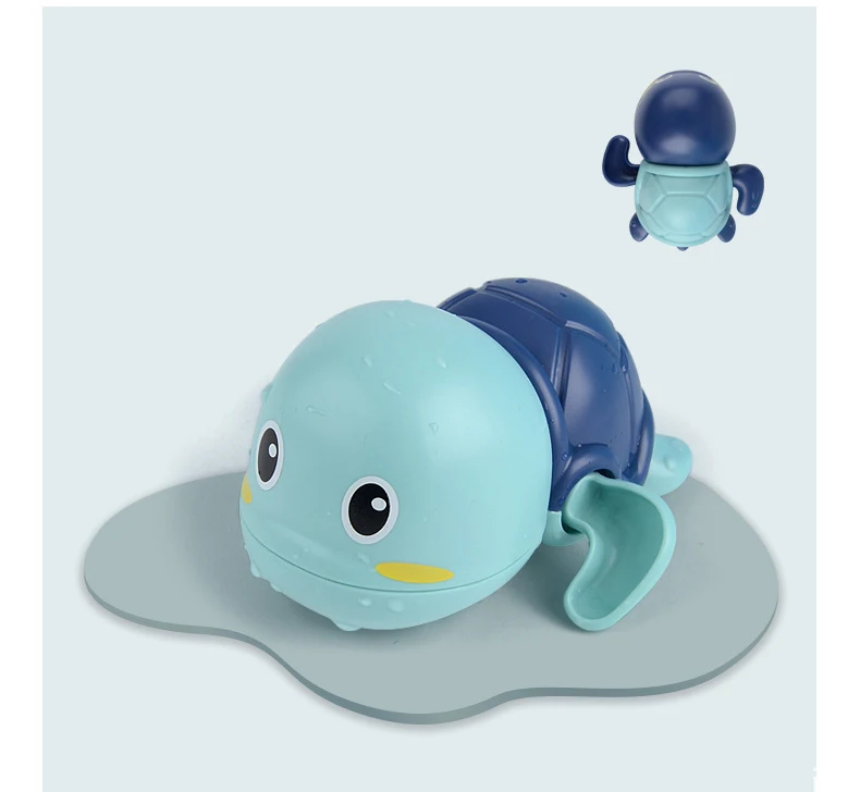 
 Детская заводная игрушка для ванны, мультяшная плавательная черепаха, заводные игрушки, игрушка для бассейна, ванной  