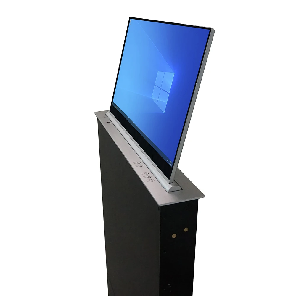 Моторизованный механизм подъема телевизора со скрытым столом максимальная наклона 60 градусов Аудиовизуальный проект и система конференций 8 кг Blueshark