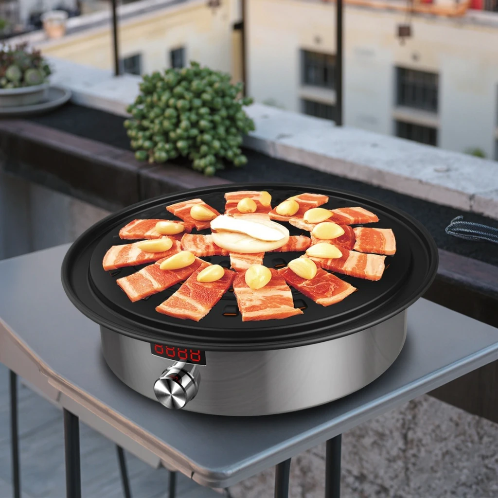 Hot Sale Stainless Steel Infrared BBQ Cooker Induction Cooker with Hot  Plate Hot Food Body for Outdoor Kitchen Use