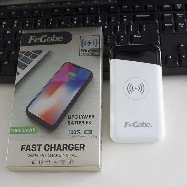 Wholesale best sellers in usa 2023 FeGobe gadgets portable battery wireless  charger original power bank 10000mah From m.