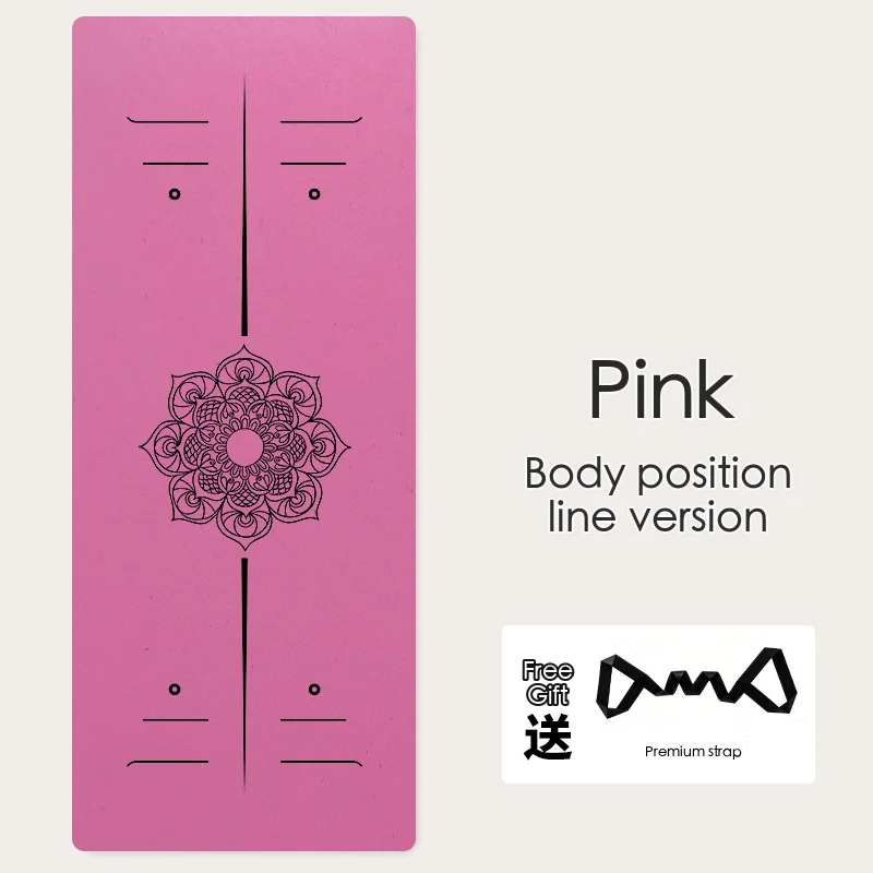 PU Yoga Mat Functional Textured Surface Non-Slip Non-Toxic Easy-Clean Extra Thick for Pilates Yoga Home Gym & Studio